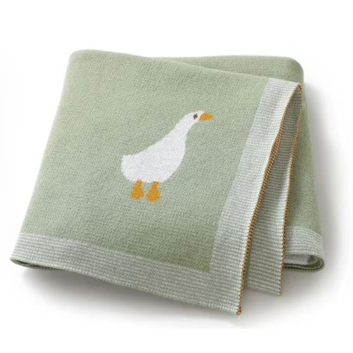 Goose Knitted Blanket