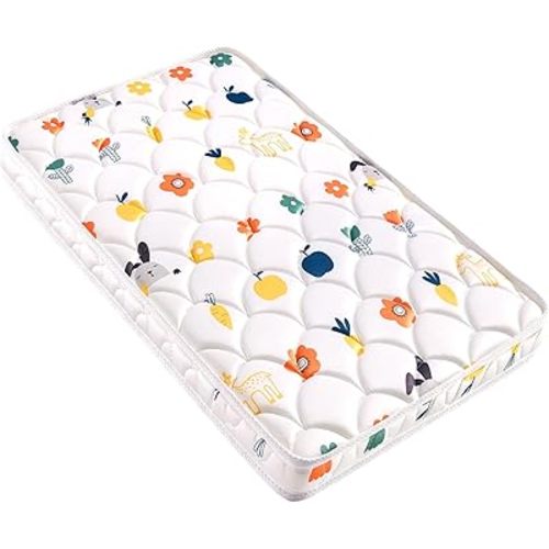 Baby Bassinet Mattress 33 x 19 inches- Firm Support and Comfort Premium Foam,Noiseless and Odorless,Hypoallergenic Small Crib Mattress, Fits Moses Basket, Dual Sided with Soft Breathable Fabric