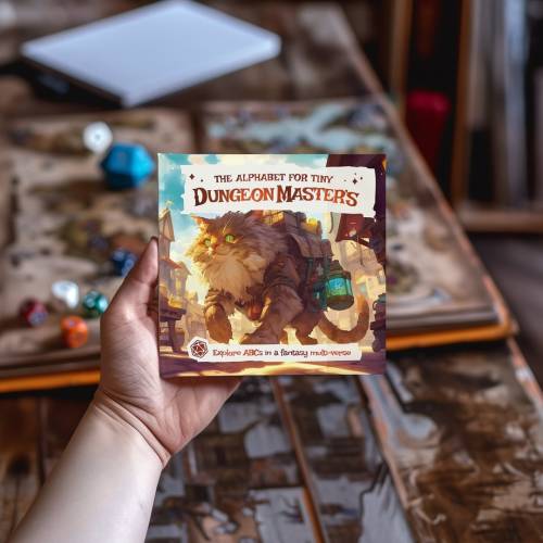 D&D Alphabet ABC Baby Book // Dungeons and Dragons Inspired Childrens Book, Nerdy Baby Book, Baby Shower, Gift Idea