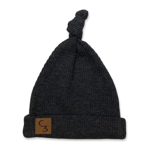 Charcoal Waffle Newborn Baby Hat – Cowkid Clothing Company