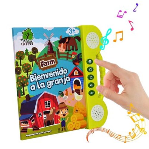 ABC Learning for Toddlers 1-6, Spanish Talking Busy Book, Speech Therapy, Alphabet Sound Book, Preschool Learning Activities, Letter Tracing, English & Spanish, Educational Toys - Age 3+ Girls / Boys