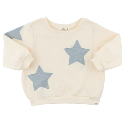 oh baby! Brooklyn Boxy Sweatshirt - Fog Star - Milk