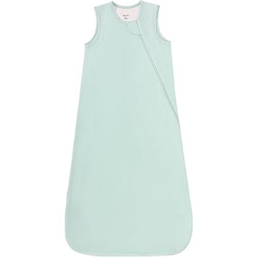 Supersoft Rayon Made from Bamboo Sleep Sack 6-12 Months 1.0 Tog Toddler Sleep Sack Baby Wearable Blanket with 2-Way Zipper Unisex Sleeping Bag for Babies All-year-around - Green