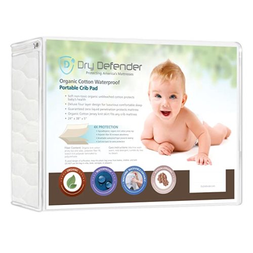 Mini Crib Mattress Cover Organic Waterproof