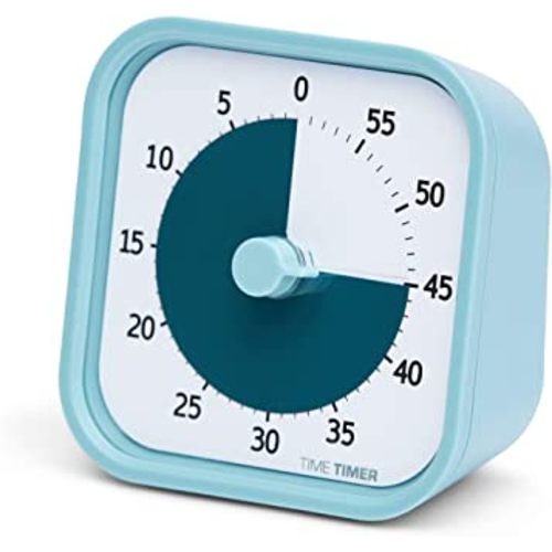 TIME TIMER Home MOD - 60 Minute Kids Visual Timer Home Edition - Lake Day Blue