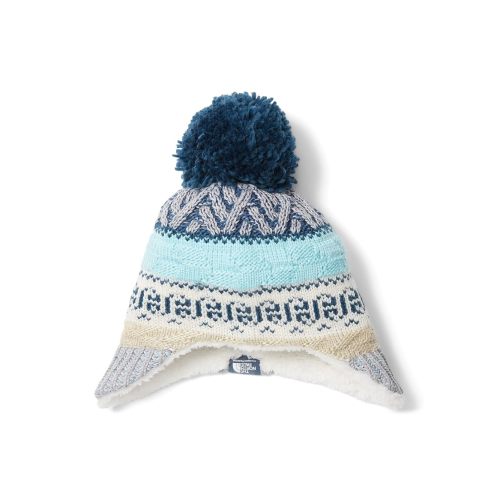 THE NORTH FACE Fair Isle Earflap Beanie (Infant) TNF Light Grey Heather/Multicolor 0-6 mos