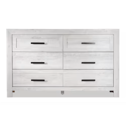 Calvin White 6 Drawer Dresser