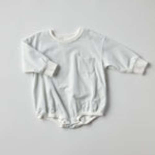 Harley Pocket Romper in Blue Stripes – Winnie + Crew