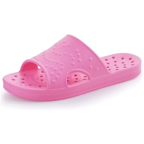 shevalues Shower Shoes for Women with Arch Support Quick Drying Pool Slides Lightweight Beach Sandals with Drain Holes