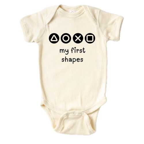 My First Shapes , Baby Announcement , Video Game Onesie , Gamer Baby , Baby Shower Gift