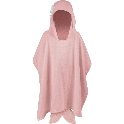 Stephen Joseph, Beach and Bath Poncho, 100% Cotton Hooded Towel for Toddlers 2-6 Years Boys and Girls Kids Bath Pool Beach Towel, Soft Absorbent Beach Poncho, Mermaid