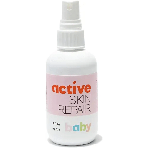 Active Skin Repair Natural, Non-Toxic, No Sting Baby Spray First Aid Safe For Use on Diaper Rash, Baby Acne, Eczema, Cuts, Wounds, Scrapes, and Other Skin Irritations (3 oz. Spray)