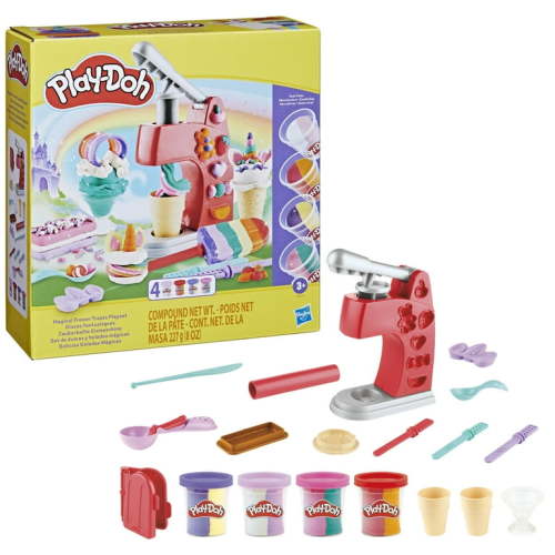 Play-Doh Magical Frozen Treats Playset, 4 Multicolor Cans, Preschool Toys, Christmas Gifts for Girls & Boys, 3+, Only At Walmart
