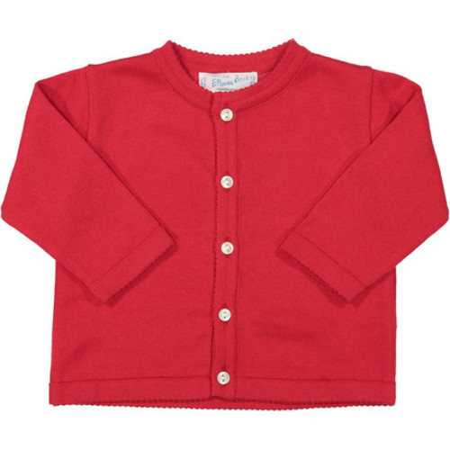 Holiday Red Knit Cardigan