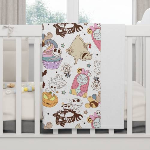 Disney Nightmare Before Christmas Soft Fleece Baby Blanket
