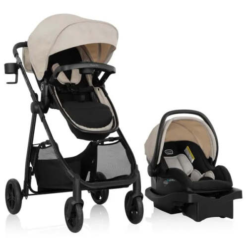 Evenflo Omni Signature Travel System with LiteMax infant Car Seat - Coastal Cofee
