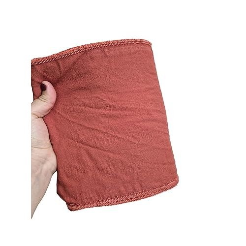 Bengkung Belly Binding Wrap, Organic Cotton Postpartum Belly Band, Hip and Waist Support (Misty Rose)