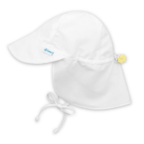 i play.® by green sprouts® Newborn Sun Flap Hat in White