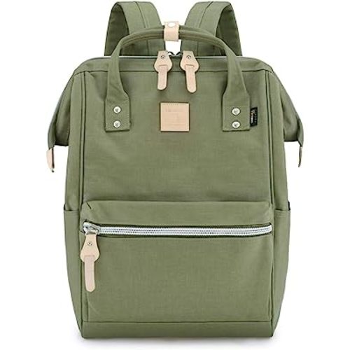 Himawari Large Travel Backpack with Laptop Compartment 17 Inch Roomy Doctor Bag College backpack for Women&Men-Not include USB Port (Olive green&plus）