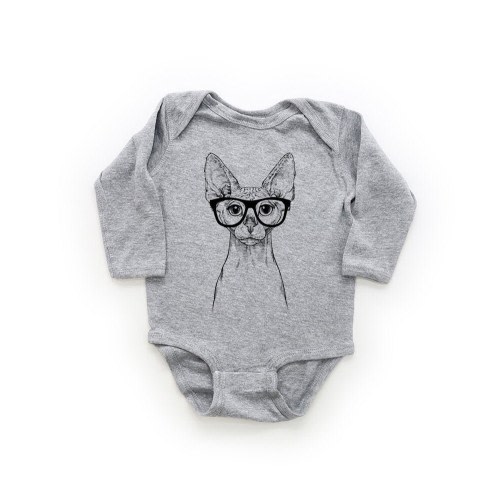Sphynx Cat Baby Bodysuit, Hairless Cat Baby Clothes, Baby Boy Outfit, Girl Shirt, Funny Baby Shower Gift, Toddler Kids Tshirt Youth Tee