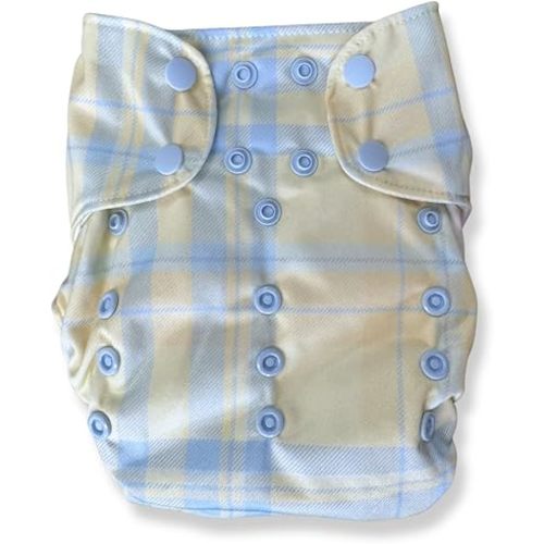 Smart Bottoms Organic Cotton All-in-One Cloth Diaper, One Size Reusable Adjustable Baby Diaper, Smart One 4.0 - Arlo