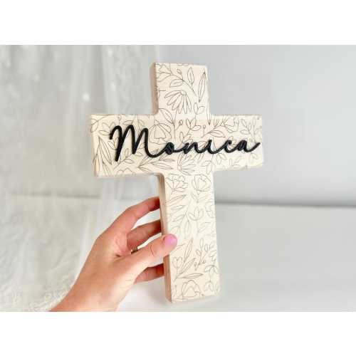 Baptism Gift Girl Catholic Goddaughter gift from godfather dedication gift girl Nursery Decor cross Godchild Baptism Gift from godmother