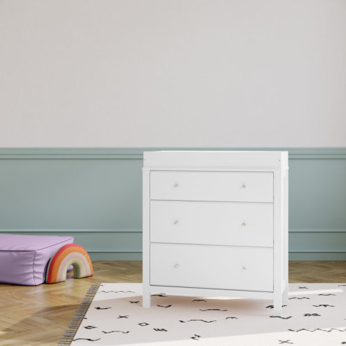 Storkcraft Carmel 3-Drawer Chest with Changing Topper & Reviews | Wayfair