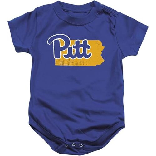University of Pittsburgh Official State Shape Unisex Infant Snap Suit for Baby