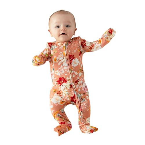 Posh Peanut Convertible Baby Sleepers - Girls Footless Baby Pajamas with 2 Way Zipper for Easy Diaper Changes