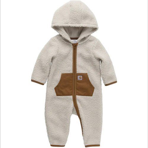 Kids' Long-Sleeve Zip-Front Sherpa Coverall (Infant)