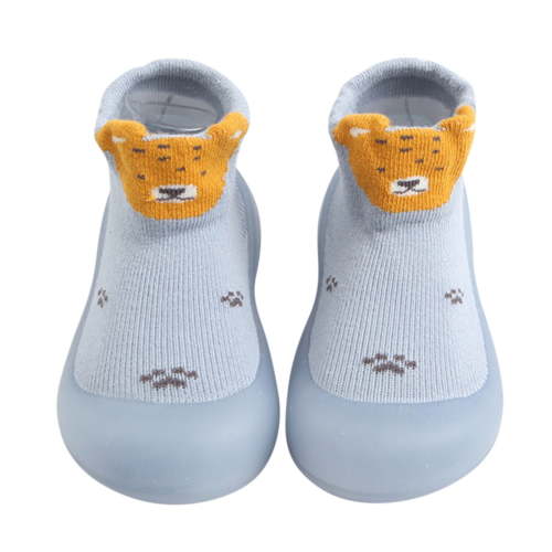Newborn Sock Shoes Baby Walking Shoes Soft Rubber Sole Non-Slip Cotton Toddler Shoes Winter Warm Shoes Socks for infant 0-6 Months