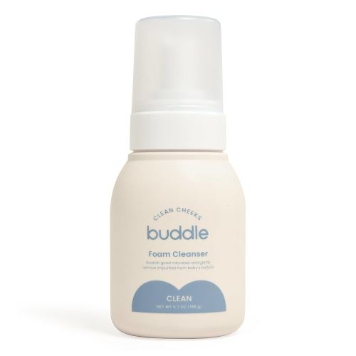 Clean Cheeks Foam Cleanser No-Rinse Baby Cleansing for Sensitive Skin, Paraben & Fragrance-Free, Pediatrician & Dermatologist Tested, 6.7oz