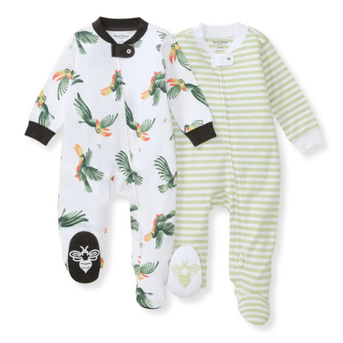 Toucan Organic Cotton Sleep & Play - 2 Pack – Burt's Bees Baby (6-9m)