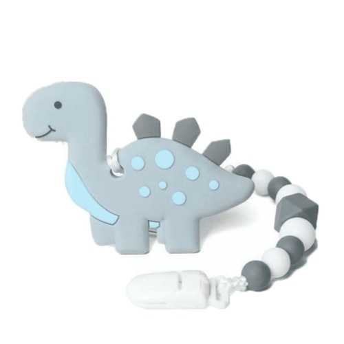BESTSKY Chewing Toy Food-Grade Silicone Dinosaur Silicone Teething Toy Non-Toxic and Safe Food-Grade Baby Teether
