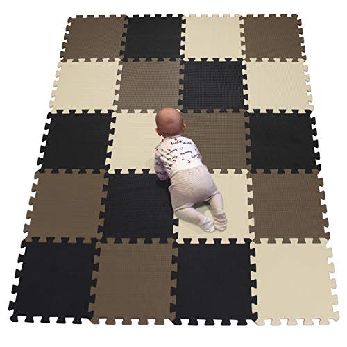 YIMINYUER® 20 Tiles (30cm×30cm×1cm Each Tile) Baby Soft Puzzle Play Mats, Kids Thick EVA Foam Floor, Toddlers & Children's Soft Interlocking Mat R04R06R10G301020