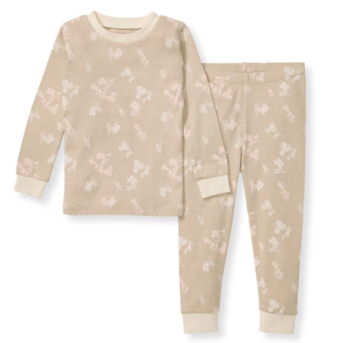 Whimsical Floral Organic Cotton Baby Pajamas