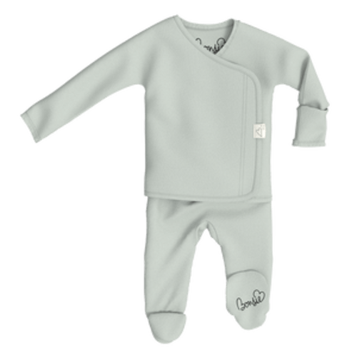 Footie - Avocado – Bonsie Skin to Skin Babywear