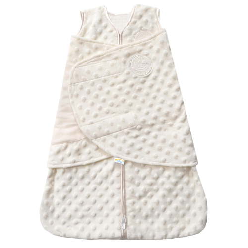Halo® Sleepsack® Swaddle, Plushy Dot Velboa, Cream, Unisex, Small, 3-6 Months
