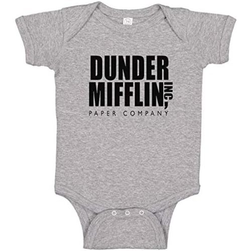 Ink Trendz Dunder Mifflin Inc. Paper Company Funny The Office Merchandise Baby One-Piece Bodysuit