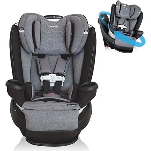 Evenflo Gold Revolve360 Extend All-in-One Rotational Car Seat with SensorSafe - Moonstone