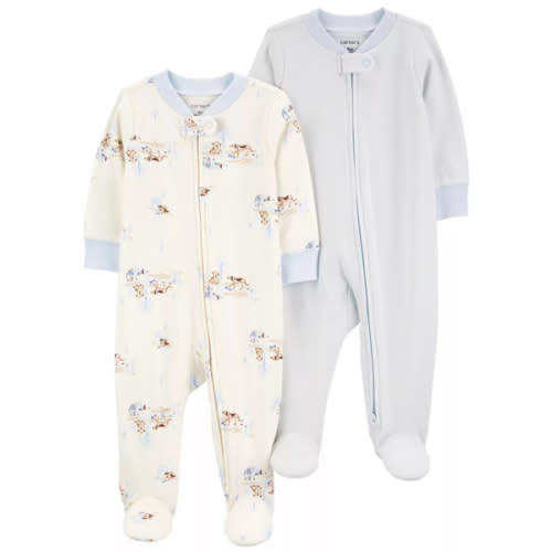 Baby Carter's 2-Way Zip Puppy Park and Gray Sleep & Plays 2-Pack
