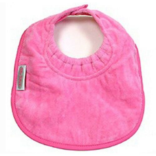 Silly Billyz Snuggly Premium Cotton Toweling Baby Biblet w/Secure Snap (Fuchsia)