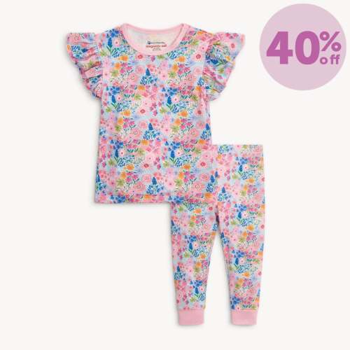 lily modal magnetic no drama pajama ruffle short sleeve set – Magnetic Me