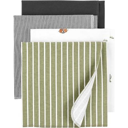 Carter's Baby 4-Pack Receiving Blankets (Green)