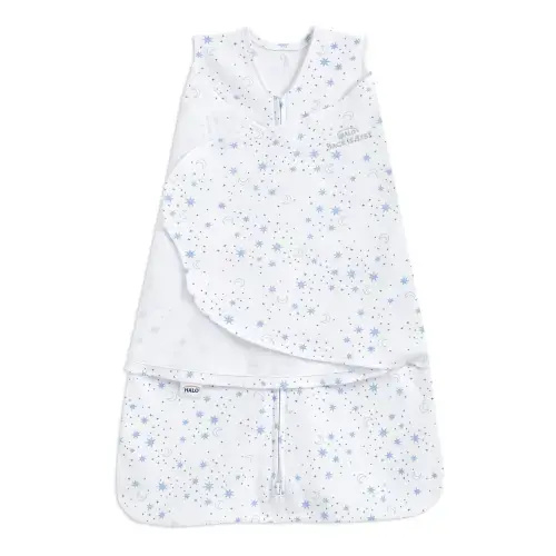 Cotton Swaddle Midnight Moons Blue S | HALO