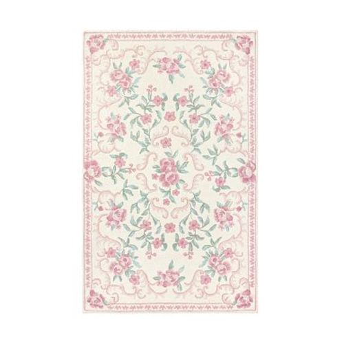 Custom LoveShackFancy Medallion Rug , 5x8 , Pink