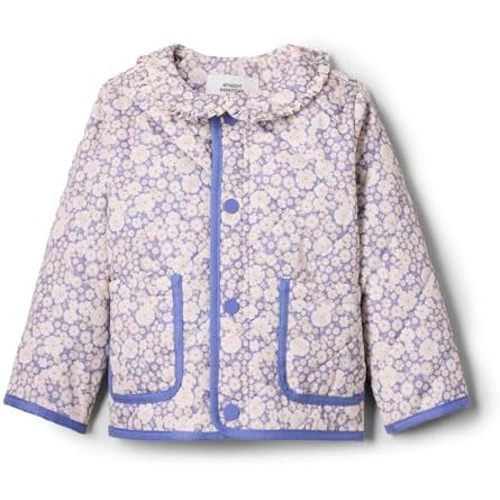 Amazon Essentials x Sofia Grainge Toddlers and Baby Girls' Midweight Field Jacket with Ruffle