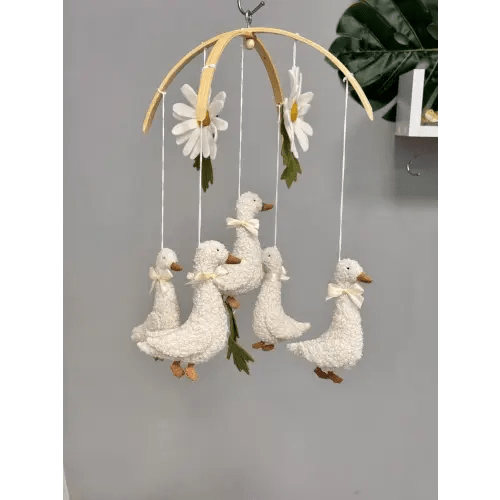Mobile - Blush, 5 Geese Mobile