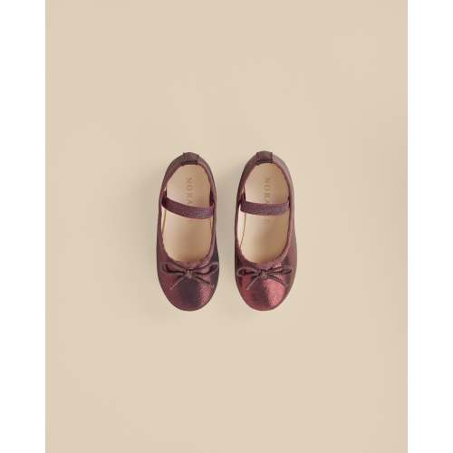 NORALEE Ballet Flats || Metallic Fig - size 5