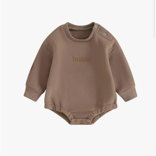 VISGOGO Newborn Infant Baby Boy Girls Oversized Romper Little Dude Sweater Onesie Coming Home Outfit Neutral Clothes